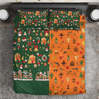 Merry Kiss My Texas Christmas Bedding Set Xmas Holiday Patterns - Wonder Print Shop