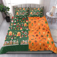 Merry Kiss My Texas Christmas Bedding Set Xmas Holiday Patterns - Wonder Print Shop