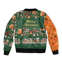 Merry Kiss My Texas Christmas Bomber Jacket Xmas Holiday Patterns - Wonder Print Shop
