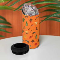 Merry Kiss My Texas Christmas 4 in 1 Can Cooler Tumbler Xmas Holiday Patterns - Wonder Print Shop