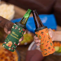 Merry Kiss My Texas Christmas 4 in 1 Can Cooler Tumbler Xmas Holiday Patterns - Wonder Print Shop