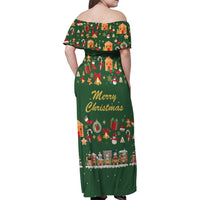 Merry Kiss My Texas Christmas Family Matching Off Shoulder Maxi Dress and Hawaiian Shirt Xmas Holiday Patterns - Wonder Print Shop
