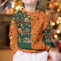 Merry Kiss My Texas Christmas Kid Ugly Christmas Sweater Xmas Holiday Patterns - Wonder Print Shop