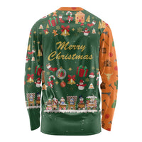 Merry Kiss My Texas Christmas Long Sleeve Shirt Xmas Holiday Patterns - Wonder Print Shop