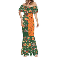 Merry Kiss My Texas Christmas Mermaid Dress Xmas Holiday Patterns - Wonder Print Shop