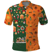 Merry Kiss My Texas Christmas Polo Shirt Xmas Holiday Patterns - Wonder Print Shop