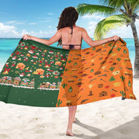 Merry Kiss My Texas Christmas Sarong Xmas Holiday Patterns - Wonder Print Shop