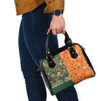 Merry Kiss My Texas Christmas Shoulder Handbag Xmas Holiday Patterns - Wonder Print Shop