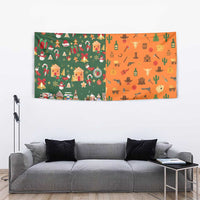 Merry Kiss My Texas Christmas Tapestry Xmas Holiday Patterns - Wonder Print Shop