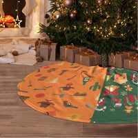 Merry Kiss My Texas Christmas Tree Skirt Xmas Holiday Patterns - Wonder Print Shop