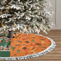 Merry Kiss My Texas Christmas Tree Skirt Xmas Holiday Patterns - Wonder Print Shop