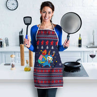 Merry Krampus Christmas Apron Xmas Holiday Patterns - Wonder Print Shop