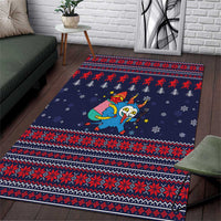 Merry Krampus Christmas Area Rug Xmas Holiday Patterns - Wonder Print Shop