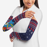Merry Krampus Christmas Arm Sleeves Xmas Holiday Patterns - Wonder Print Shop