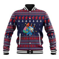 Merry Krampus Christmas Baseball Jacket Xmas Holiday Patterns - Wonder Print Shop