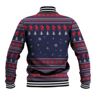 Merry Krampus Christmas Baseball Jacket Xmas Holiday Patterns - Wonder Print Shop