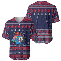 Merry Krampus Christmas Baseball Jersey Xmas Holiday Patterns - Wonder Print Shop