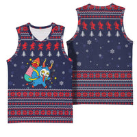 Merry Krampus Christmas Basketball Jersey Xmas Holiday Patterns - Wonder Print Shop