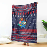 Merry Krampus Christmas Blanket Xmas Holiday Patterns - Wonder Print Shop
