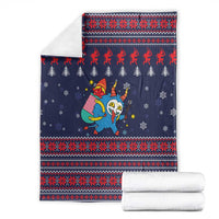 Merry Krampus Christmas Blanket Xmas Holiday Patterns - Wonder Print Shop