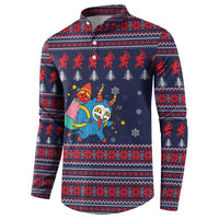 Merry Krampus Christmas Button Sweatshirt Xmas Holiday Patterns - Wonder Print Shop