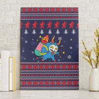 Merry Krampus Christmas Canvas Wall Art Xmas Holiday Patterns - Wonder Print Shop