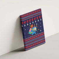 Merry Krampus Christmas Canvas Wall Art Xmas Holiday Patterns - Wonder Print Shop