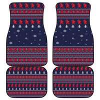 Merry Krampus Christmas Car Mats Xmas Holiday Patterns - Wonder Print Shop