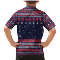 Merry Krampus Christmas Family Matching Mermaid Dress and Hawaiian Shirt Xmas Holiday Patterns - Wonder Print Shop
