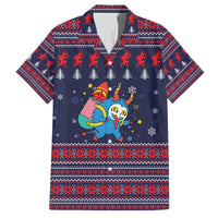 Merry Krampus Christmas Family Matching Off The Shoulder Long Sleeve Dress and Hawaiian Shirt Xmas Holiday Patterns - Wonder Print Shop
