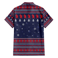 Merry Krampus Christmas Family Matching Off The Shoulder Long Sleeve Dress and Hawaiian Shirt Xmas Holiday Patterns - Wonder Print Shop
