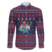 Merry Krampus Christmas Family Matching Off The Shoulder Long Sleeve Dress and Hawaiian Shirt Xmas Holiday Patterns - Wonder Print Shop