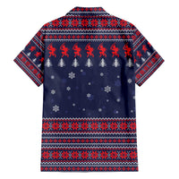 Merry Krampus Christmas Family Matching Off Shoulder Short Dress and Hawaiian Shirt Xmas Holiday Patterns - Wonder Print Shop