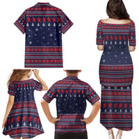 Merry Krampus Christmas Family Matching Puletasi and Hawaiian Shirt Xmas Holiday Patterns - Wonder Print Shop