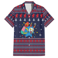 Merry Krampus Christmas Family Matching Short Sleeve Bodycon Dress and Hawaiian Shirt Xmas Holiday Patterns - Wonder Print Shop