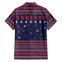 Merry Krampus Christmas Family Matching Short Sleeve Bodycon Dress and Hawaiian Shirt Xmas Holiday Patterns - Wonder Print Shop