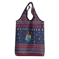 Merry Krampus Christmas Grocery Bag Xmas Holiday Patterns - Wonder Print Shop