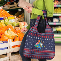 Merry Krampus Christmas Grocery Bag Xmas Holiday Patterns - Wonder Print Shop
