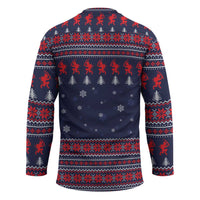 Merry Krampus Christmas Hockey Jersey Xmas Holiday Patterns - Wonder Print Shop