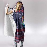 Merry Krampus Christmas Hooded Blanket Xmas Holiday Patterns - Wonder Print Shop
