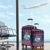 Merry Krampus Christmas Luggage Cover Xmas Holiday Patterns - Wonder Print Shop