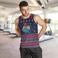 Merry Krampus Christmas Men Tank Top Xmas Holiday Patterns - Wonder Print Shop