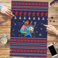 Merry Krampus Christmas Puzzle Xmas Holiday Patterns - Wonder Print Shop