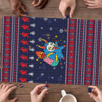 Merry Krampus Christmas Puzzle Xmas Holiday Patterns - Wonder Print Shop