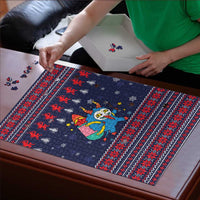 Merry Krampus Christmas Puzzle Xmas Holiday Patterns - Wonder Print Shop