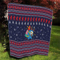 Merry Krampus Christmas Quilt Xmas Holiday Patterns - Wonder Print Shop