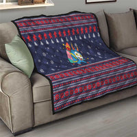 Merry Krampus Christmas Quilt Xmas Holiday Patterns - Wonder Print Shop