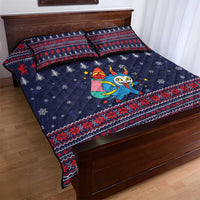 Merry Krampus Christmas Quilt Bed Set Xmas Holiday Patterns - Wonder Print Shop