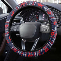 Merry Krampus Christmas Steering Wheel Cover Xmas Holiday Patterns - Wonder Print Shop