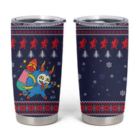 Merry Krampus Christmas Tumbler Cup Xmas Holiday Patterns - Wonder Print Shop